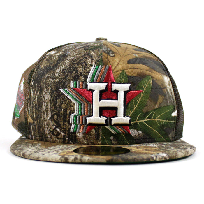 Houston Astros Minute Maid Park New Era 59Fifty Fitted Hat (Real Tree Camo Green Under Brim)