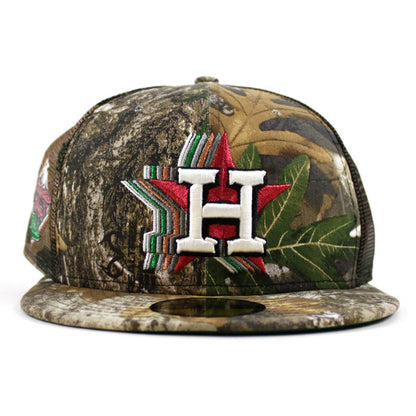 Houston Astros Minute Maid Park New Era 59Fifty Fitted Hat (Real Tree Camo Green Under Brim)