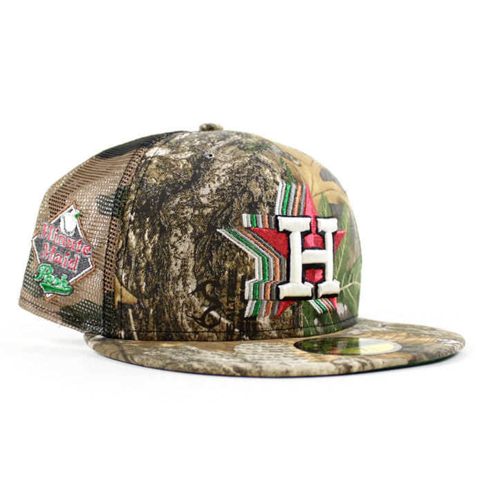 Houston Astros Minute Maid Park New Era 59Fifty Fitted Hat (Real Tree Camo Green Under Brim)