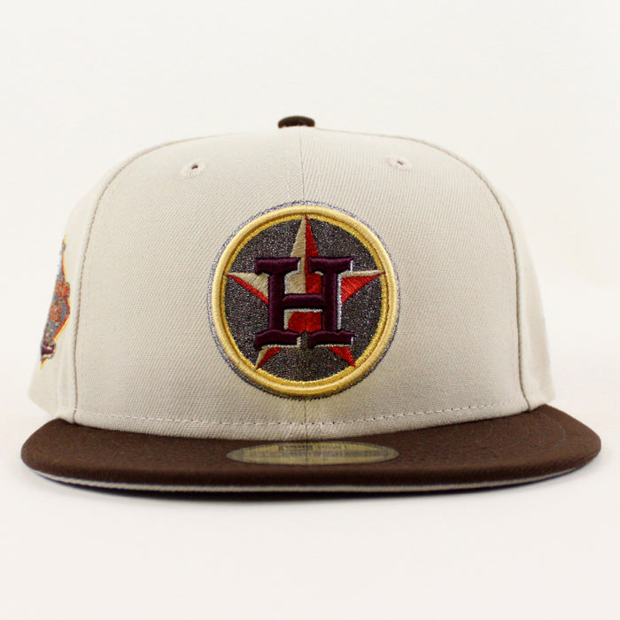Houston Astros Minute Maid Park New Era 59Fifty Fitted Hat (Stone Burnt Wood and Gray Under Brim)