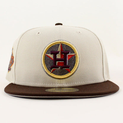 Houston Astros Minute Maid Park New Era 59Fifty Fitted Hat (Stone Burnt Wood and Gray Under Brim)