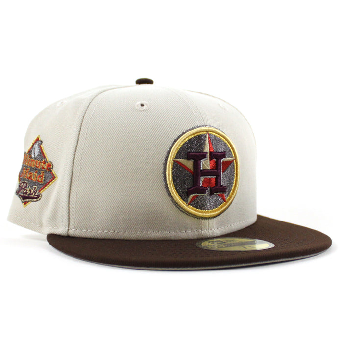 Houston Astros Minute Maid Park New Era 59Fifty Fitted Hat (Stone Burnt Wood and Gray Under Brim)