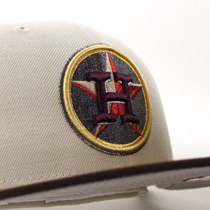 Houston Astros Minute Maid Park New Era 59Fifty Fitted Hat (Stone Burnt Wood and Gray Under Brim)