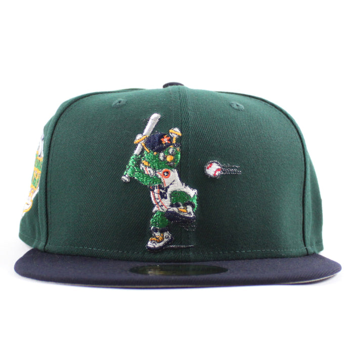 Houston Astros (Orbit Mascot) Minute Maid Park New Era 59Fifty Fitted Hat (Dark Green Navy Gray Under Brim)