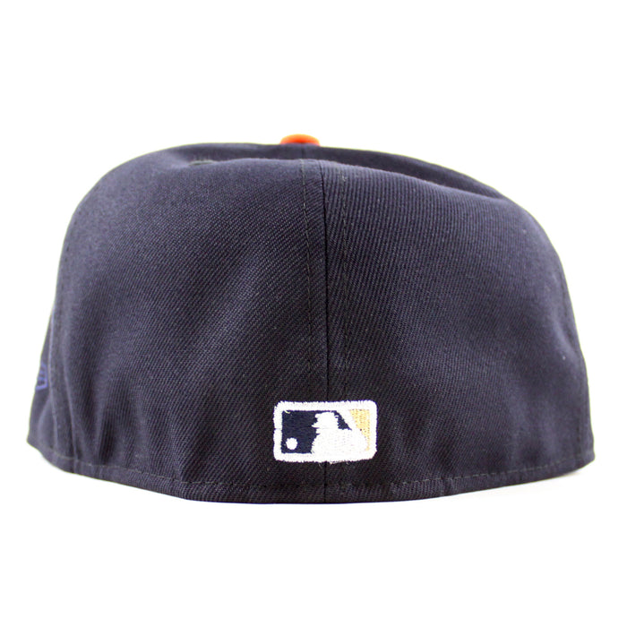 Houston Astros (Orbit Mascot) World Series Champions New Era 59Fifty Fitted Hat (Navy Orange Green Under Brim)