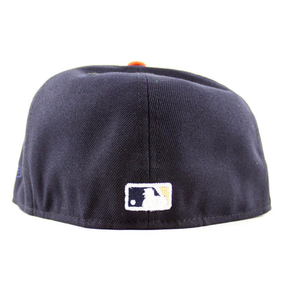 Houston Astros (Orbit Mascot) World Series Champions New Era 59Fifty Fitted Hat (Navy Orange Green Under Brim)