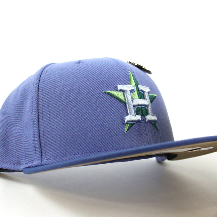 Houston Astros OUTERSPACE Earth  New Era 59Fifty Fitted Hat (Blue Navy Beige Under Brim)