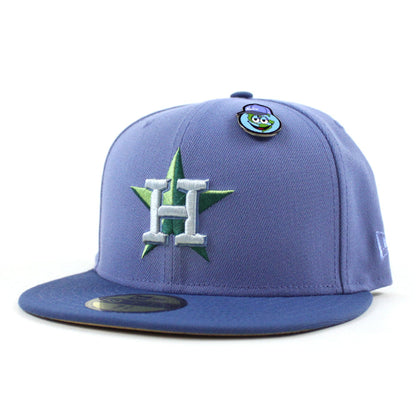Houston Astros OUTERSPACE Earth  New Era 59Fifty Fitted Hat (Blue Navy Beige Under Brim)