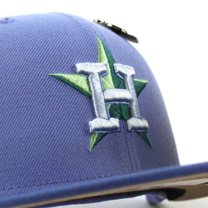 Houston Astros OUTERSPACE Earth  New Era 59Fifty Fitted Hat (Blue Navy Beige Under Brim)