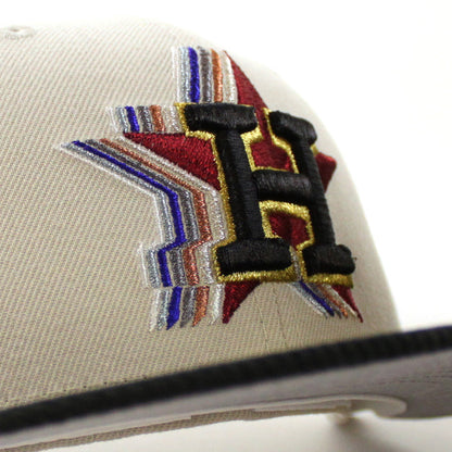 Houston Astros Silver Anniversary New Era 59Fifty Fitted Hat (Stone Corduroy Gray Under Brim)