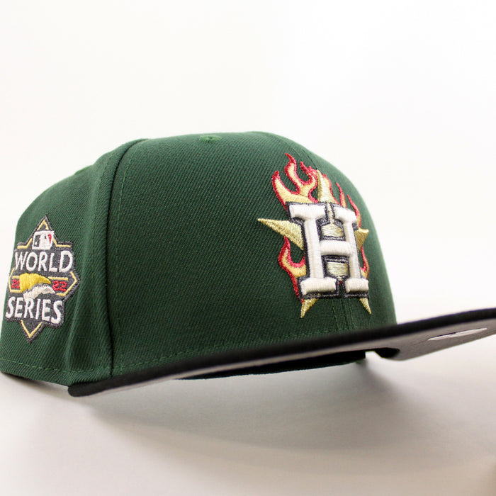 Houston Astros World Series 2022 New Era 59Fifty Fitted Hat (Mountain Green Black Gray Under Brim)
