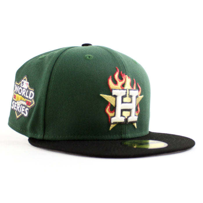 Houston Astros World Series 2022 New Era 59Fifty Fitted Hat (Mountain Green Black Gray Under Brim)