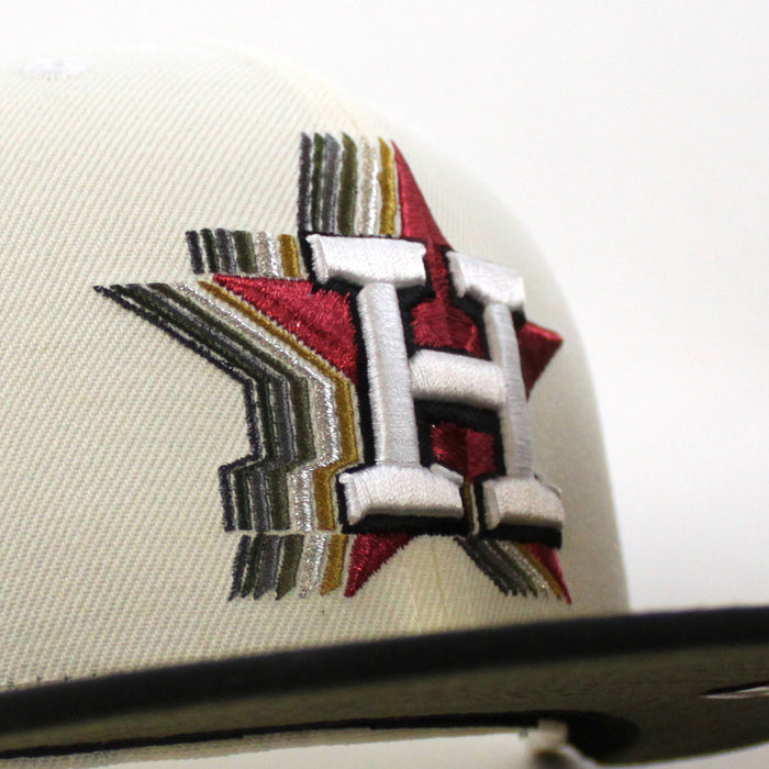 Houston Astros World Series Champions 2022 New Era 59Fifty Fitted Hat (Chrome White Black Olive Under Brim)