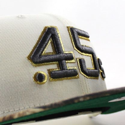 Houston Colt 45 60 Years New Era 59Fifty Fitted Hat (Chrome White RealTree Camo Green Under Brim)