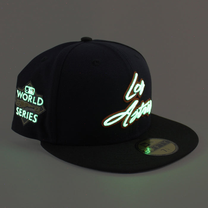 Houston Los Astros 2023 World Series New Era 59Fifty Fitted Hat (Navy Black Gray Under Brim)