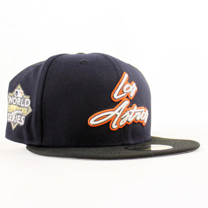 Houston Los Astros 2023 World Series New Era 59Fifty Fitted Hat (Navy Black Gray Under Brim)