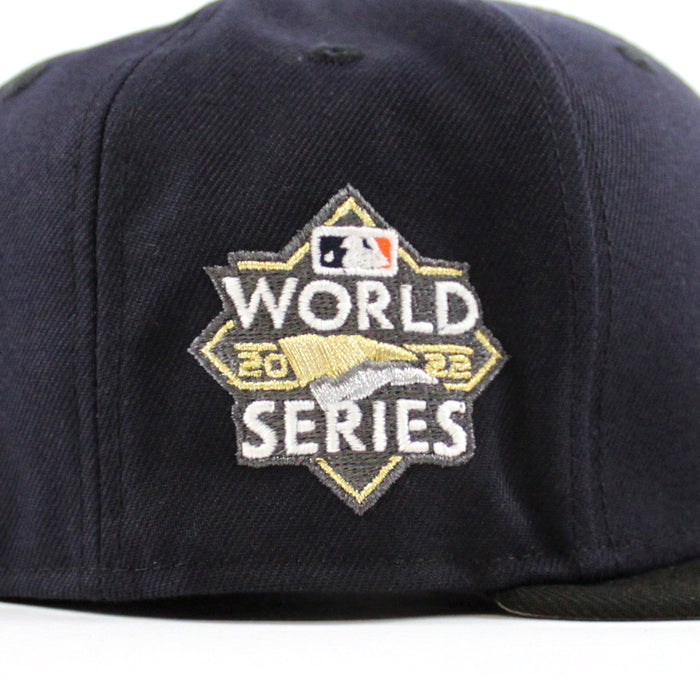 Houston Los Astros 2023 World Series New Era 59Fifty Fitted Hat (Navy Black Gray Under Brim)