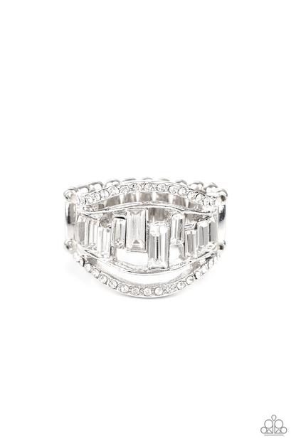 Treasure Chest Charm - White Paparazzi Accessories