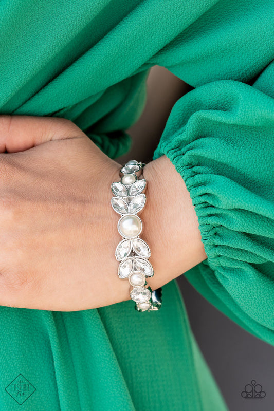 Regal Reminiscence - White Paparazzi Accessories