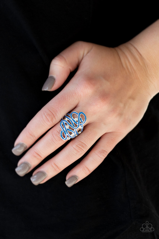 The Run Around - Blue Paparazzi Accessories