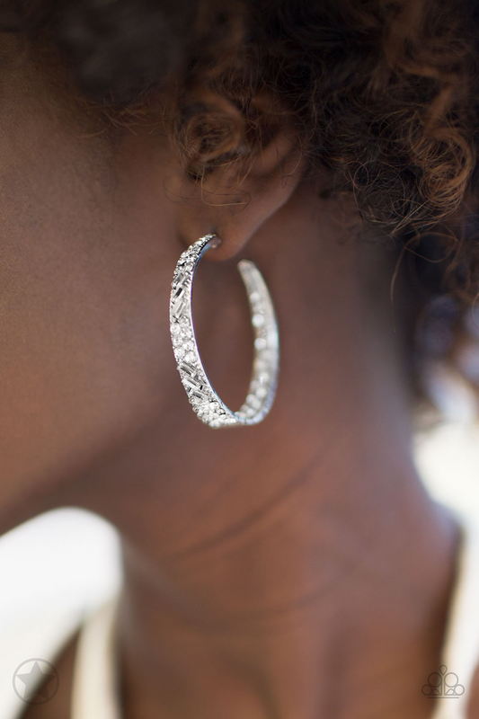 GLITZY By Association - White Paparazzi Accessories