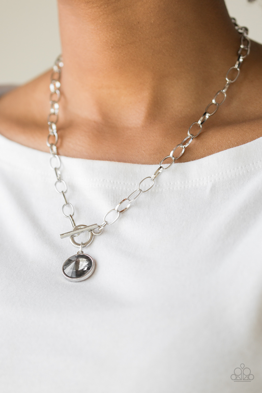 She Sparkles On - Silver Paparazzi Accessories