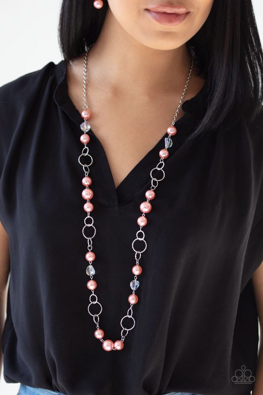 Prized Pearls - Orange Paparazzi Accessories