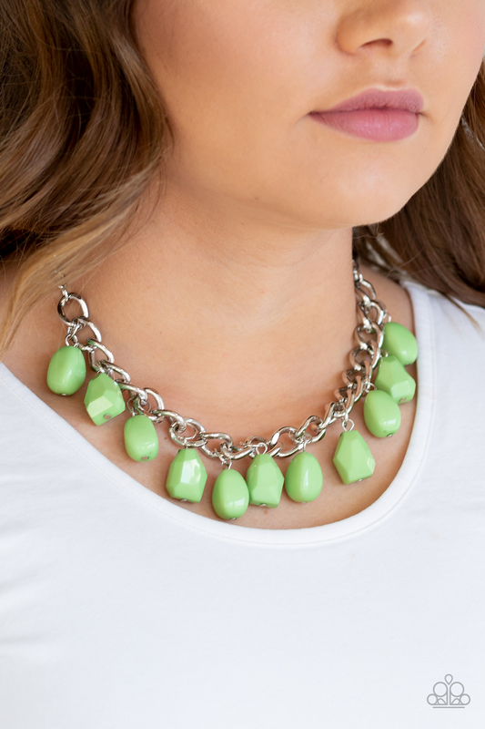 Take The COLOR Wheel - Green Paparazzi Accessories