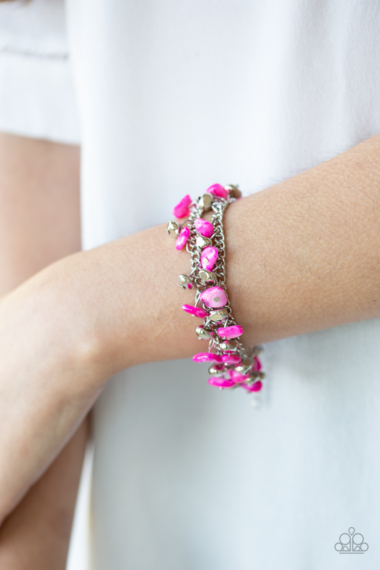 Plentiful Pebbles - Pink Paparazzi Accessories