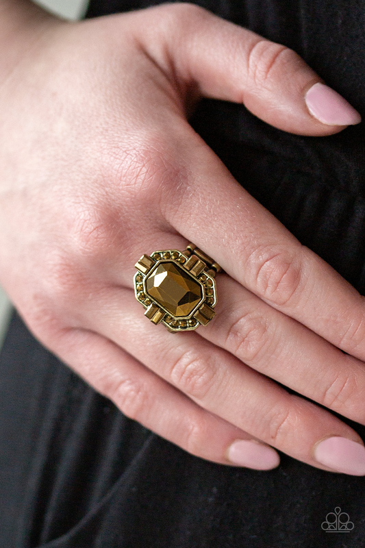 Outta My Way - Brass Paparazzi Accessories