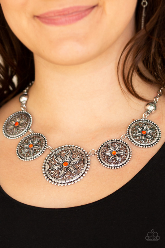 Written In The STAR LILIES - Orange Paparazzi Accessories