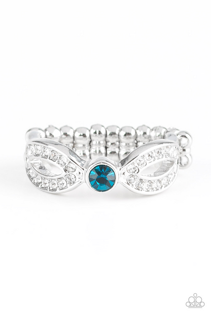 Extra Side Of Elegance - Blue Paparazzi Accessories