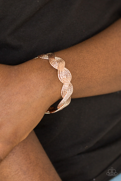 Braided Brilliance - Gold Paparazzi Accessories