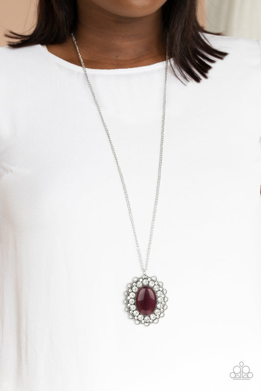 Oh My Medallion - Purple Paparazzi Accessories