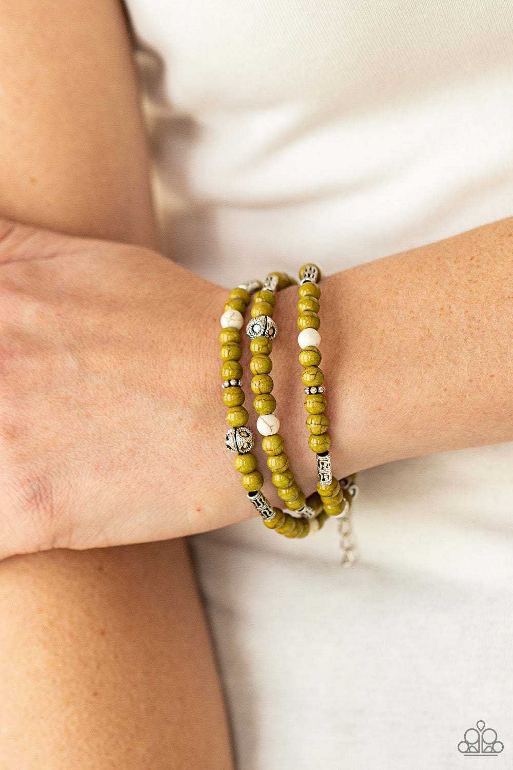 Desert Decorum - Green Paparazzi Accessories