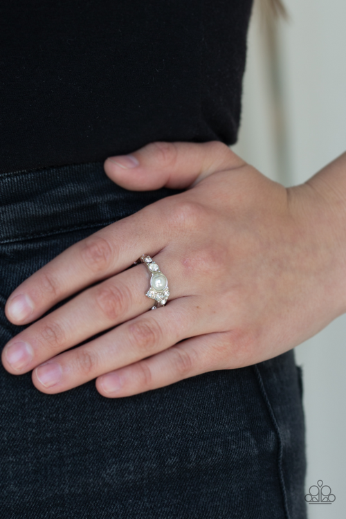Center Stage - White Paparazzi Accessories