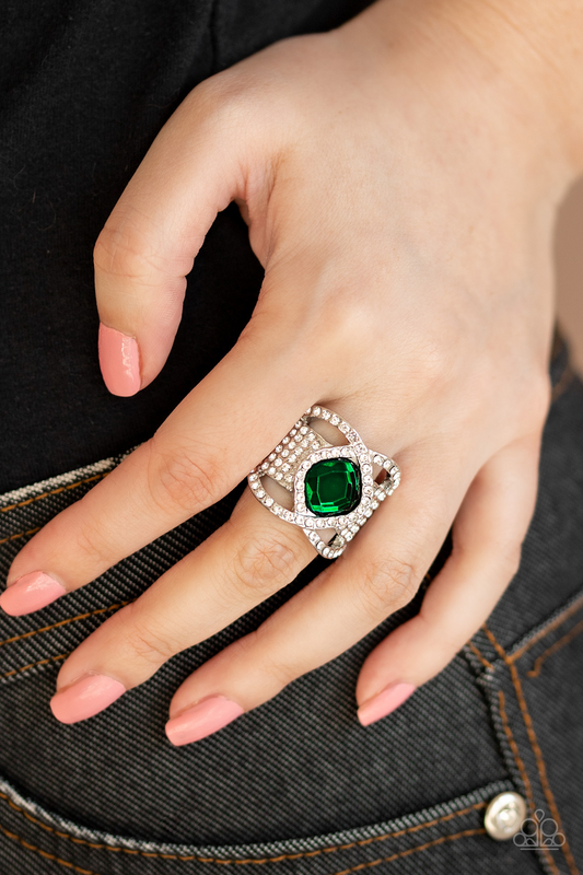 Triple Crown Twinkle - Green Paparazzi Accessories