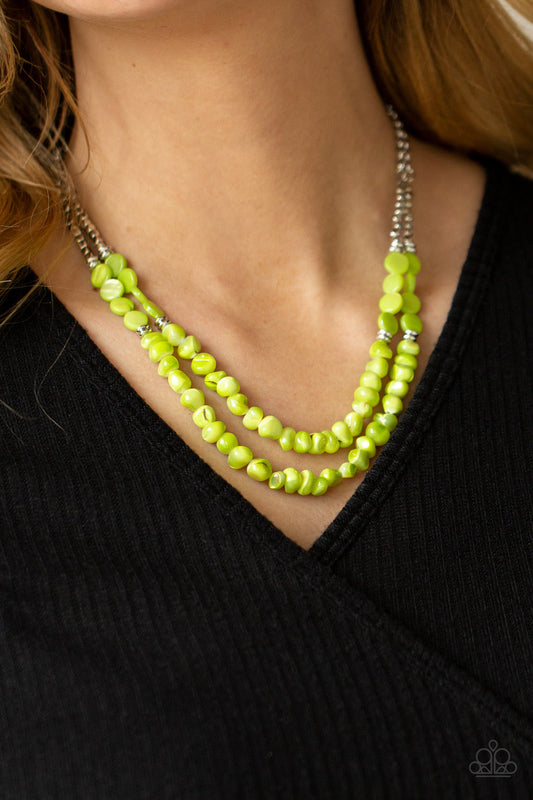 Staycation Status - Green Paparazzi Accessories
