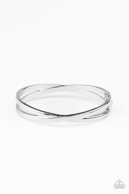Crossing Over - Silver Paparazzi Accessories
