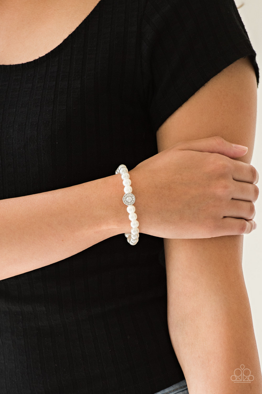 Follow My Lead - White Paparazzi Accessories