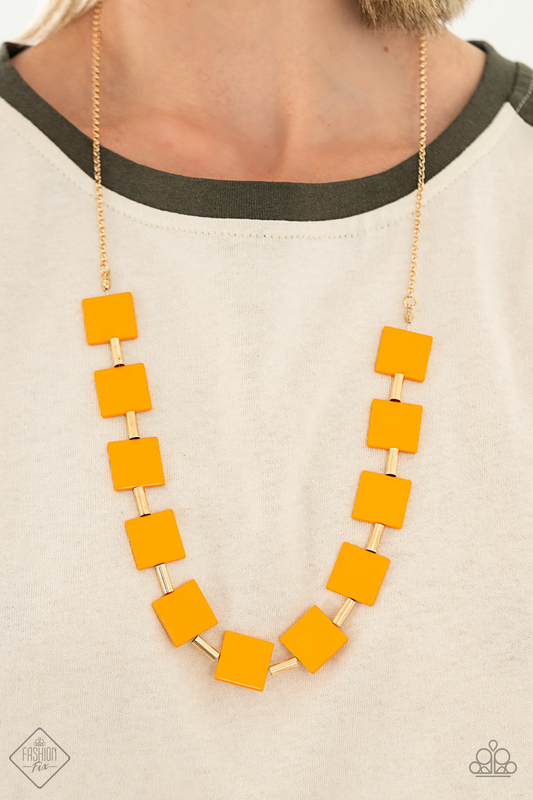Hello Material Girl - Orange Paparazzi Accessories