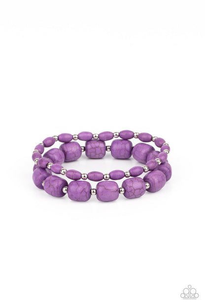 Colorfully Country - Purple Paparazzi Accessorios