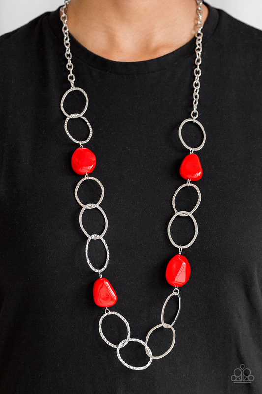 Modern Day Malibu - Red Paparazzi Accessories