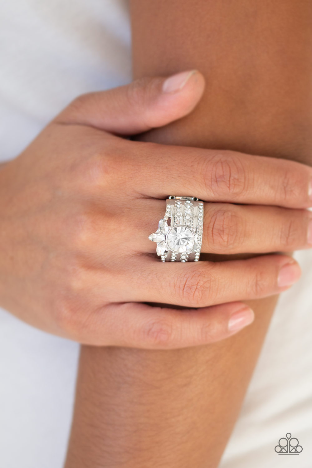 Top Dollar Bling - White Paparazzi Accessories