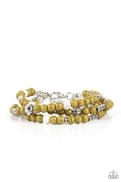 Desert Decorum - Green Paparazzi Accessories