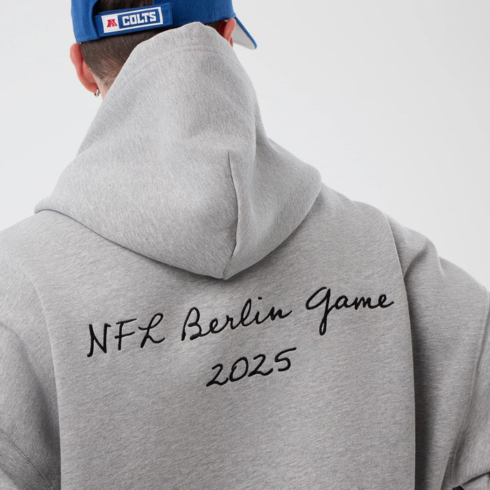 The Male model is wearing Indianapolis Colts NFL International Series Games Grey Pullover Hoodie 6