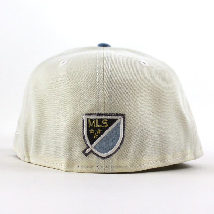 Inter Miami CF Argentina Flag New Era 59Fifty Fitted Hat (Chrome White Sky Blue Gray Under Brim)