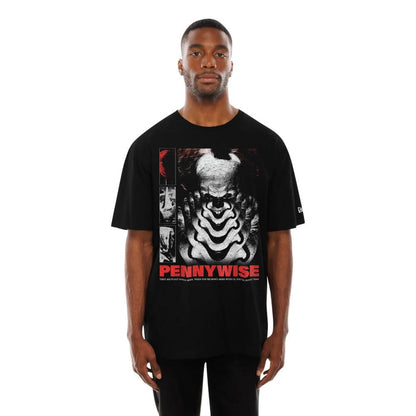 The Male model is wearing It Life Graphic Black T-Shirt 1