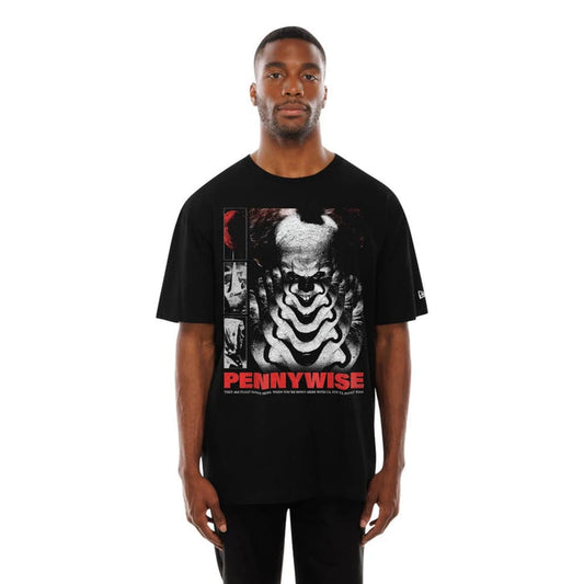 The Male model is wearing It Life Graphic Black T-Shirt 1
