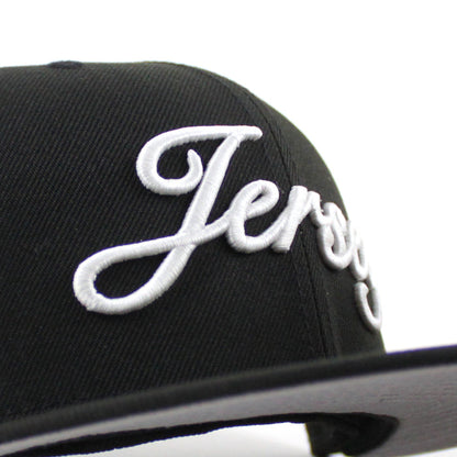 Jersey Script New Era 59Fifty Fitted Hat (Black Gray Under Brim)